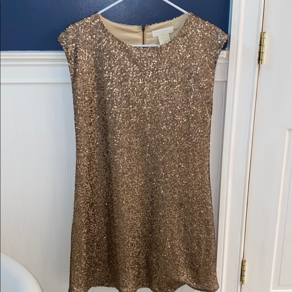 Gold Sequin Dress